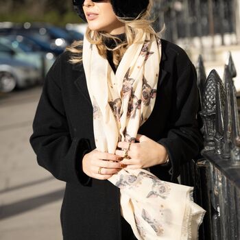 Cute Pigs Print Scarf In Personalised Gift Box, 3 of 5