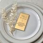 Father Of The Bride Gold Silver Perspex Place Setting, thumbnail 1 of 7