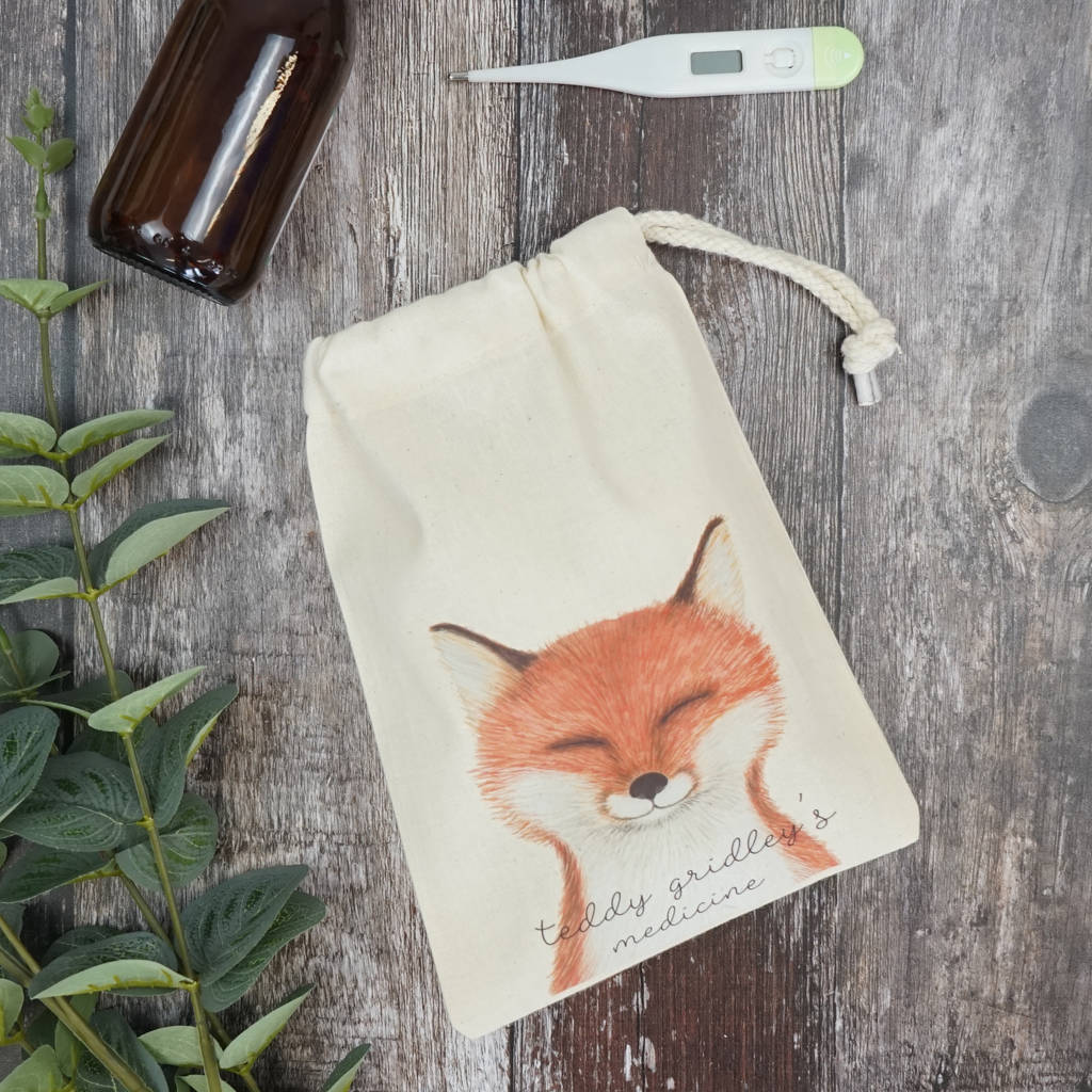 Personalised Finley Fox Medicine Bag, 1 of 3