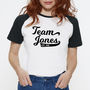 Personalised Organic Team Newlywed Baseball T Shirt, thumbnail 1 of 4