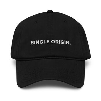 Gustatory Single Origin. Cotton Embroidered Cap, 5 of 12