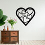 Romantic Metal Heart Silhouette Wall Decor Gift For Couples Or Wedding Gift, thumbnail 1 of 11