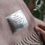 Silver Wedding Anniversary Personalised Throw, thumbnail 1 of 11