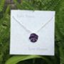 Pansy Purple Flower Pendant Necklace, thumbnail 3 of 5