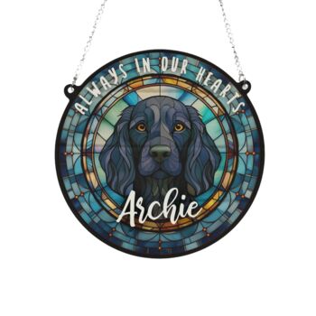 Springer Spaniel Black Memorial Suncatcher, 3 of 6