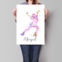 Personalised Ice Skating Sketch Print, thumbnail 2 of 4