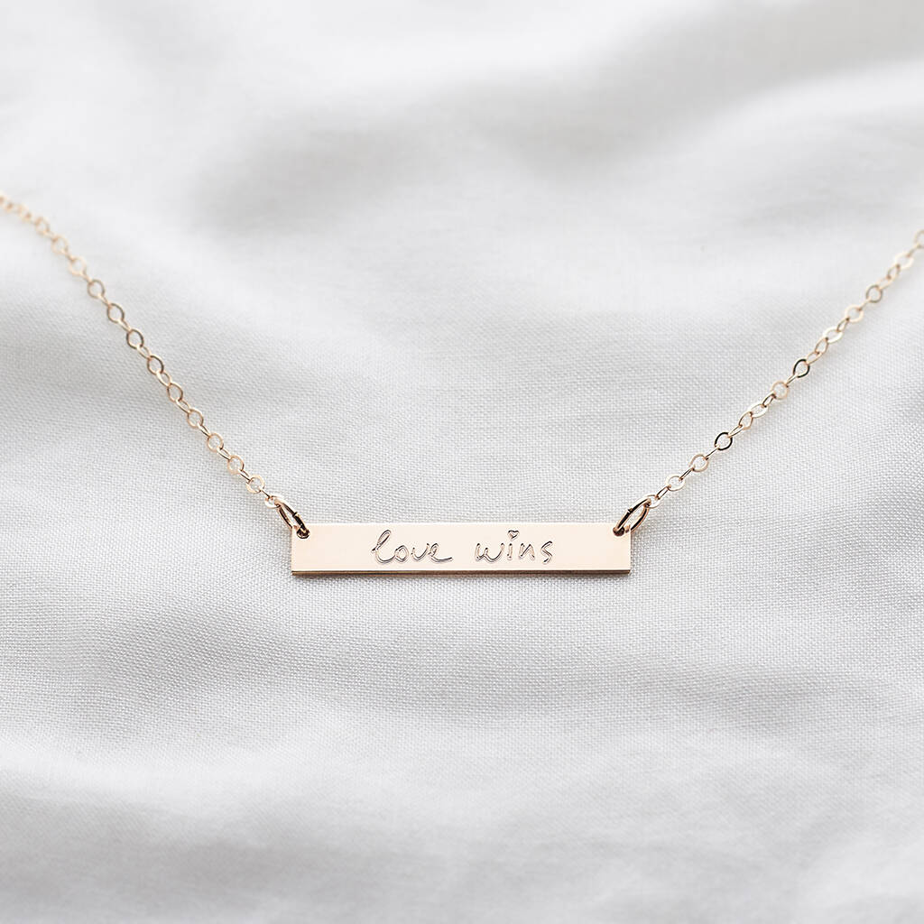 Personalised Necklaces Engraved For Her UK | Engravers Guild