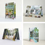 Set Of Four Cut Out Window Greetings Cards, thumbnail 2 of 11