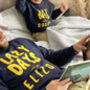 Personalised Lazy Days Daddy And Me Sweatshirts, thumbnail 1 of 5