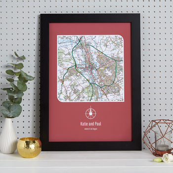 Personalised UK Postcode Map Print, 4 of 12