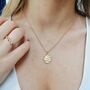 Personalised Gold Plated Aries Zodiac Necklace, thumbnail 2 of 7
