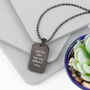 Customised Soundwave Dog Tag Necklace, thumbnail 8 of 9