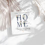 Personalised New Home Card. Navy Letters Design, thumbnail 2 of 2
