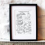 Hand Drawn Personalised Best Friends Print, thumbnail 1 of 7