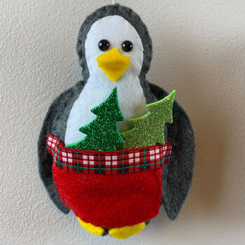 Christmas Penguin Wall Hanging, 5 of 6