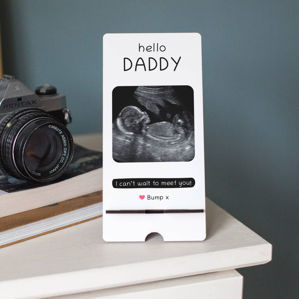 Personalised Baby Scan Phone Stand, 1 of 4
