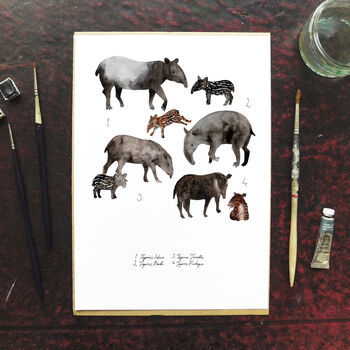 Candle Of Tapirs A4 Art Print, 2 of 8
