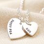 Personalised Sterling Silver Double Heart Necklace, thumbnail 3 of 11