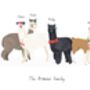 Personalised Llama And Alpaca Family Print, thumbnail 2 of 3