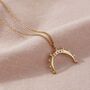 Personalised Crown Crescent Horn Necklace, thumbnail 6 of 10