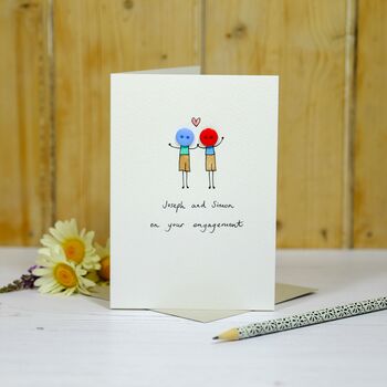 Personalised ‘Button Love’ Handmade Card, 8 of 12