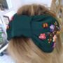 Headband With Hand Embroidered Flowers, thumbnail 4 of 5