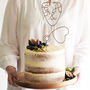 Stethoscope Personalised Wedding Cake Topper, thumbnail 1 of 6