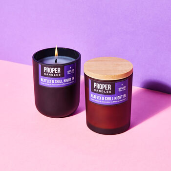 Netflix And Chill Chocolate + Truffle Scented Soy Wax Candle, 2 of 11