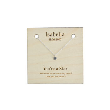 'You're A Star' Personalised Sterling Silver Necklace, 12 of 12