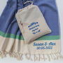Personalised Soft Cotton Throw, Cotton Anniversary Gift, thumbnail 5 of 12