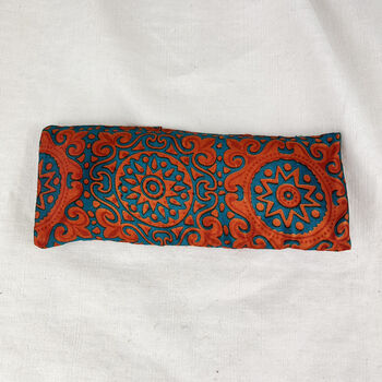 Handmade Sari Fabric Weighted Aromatherapy Eye Pillow, 11 of 12