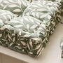 Botanical Leaves Padded Bench Cushion, thumbnail 6 of 8