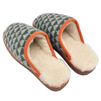 Lambswool And Sheepskin Men's Slippers, 8 of 12