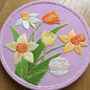 Daffodils And Tulips Embroidery Kit, thumbnail 3 of 5