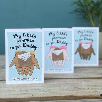Father Day Card My Little Promise To You Daddy, 8 of 11