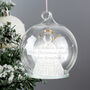 Personalised Christmas Message LED Angel Bauble, thumbnail 1 of 5