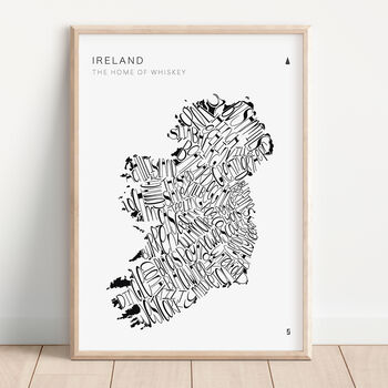 Whisky Word Map Double Print, 6 of 8
