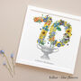Personalised 70th, 80th, 90th Birthday Floral Collage, thumbnail 7 of 12