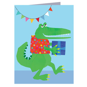 Mini Crocodile Greetings Card, 2 of 3