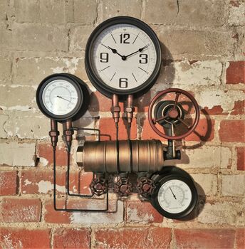 Factory Pipe Wall Clock, 2 of 4