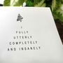 Romantic Christmas Card For Husband Or Wife, thumbnail 2 of 4