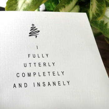 Romantic Christmas Card For Husband Or Wife, 2 of 4