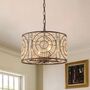 Four Light Sparkling Crystal Glass Statement Chandelier, thumbnail 1 of 10