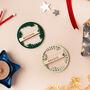 Christmas Wreath Personalised Place Setting, thumbnail 4 of 5