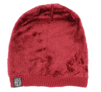 Warm Heat Holder Fur Lined Chemo Beanie Hat, 4 of 10