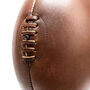 Vintage Full Cowhide Leather Rugby Ball – Handcrafted, thumbnail 8 of 8