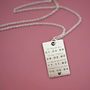 Important Dates Necklace In Sterling Silver, thumbnail 6 of 9