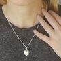 Silver Heart Locket Necklace, thumbnail 3 of 8
