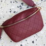 Quilted Cow Leather Crossbody Handbag, thumbnail 7 of 10