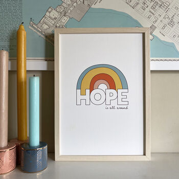 Hope Is All Around Rainbow Print, 5 of 6